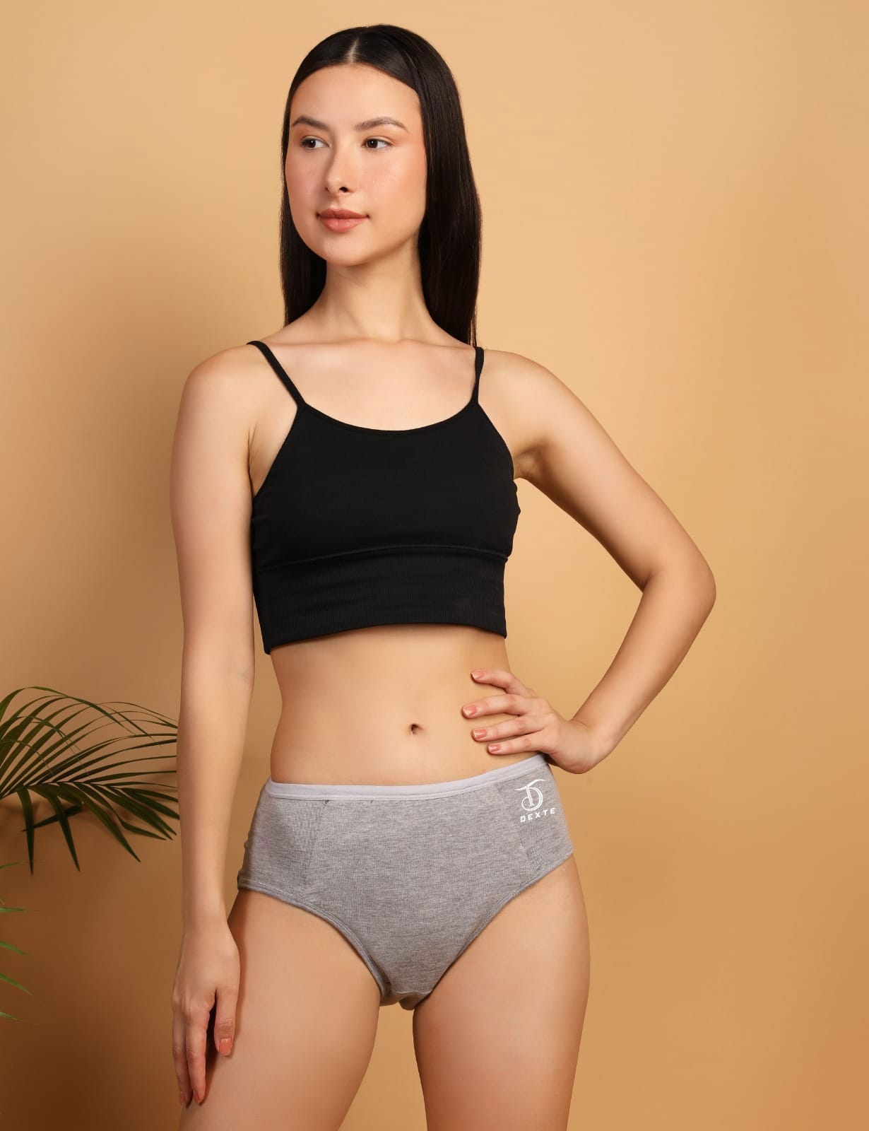 Dexte Cotton Period Panties Colour Gray Millange